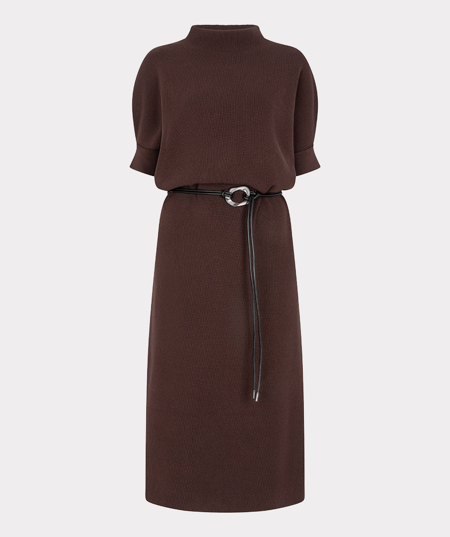Esqualo Long Dress Knit cacao F26.18515