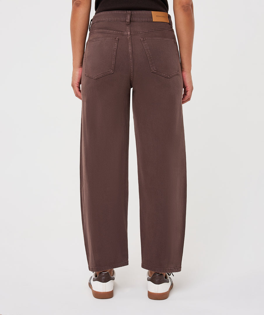 Esqualo Barrel Jeans cacao brown F26.12513
