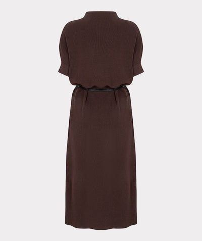 Esqualo Long Dress Knit cacao F26.18515