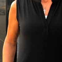 Angelle Milan Travelstof Tuniek Mouwloos zwart 1622