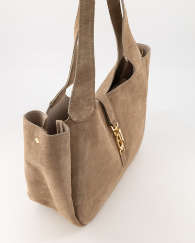 Loez Shopper Tas Suede taupe T404