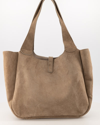 Loez Shopper Tas Suede taupe T404