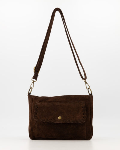 Jutta Tas Suede T408 dark brown