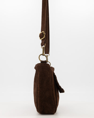 Jutta Tas Suede T408 dark brown
