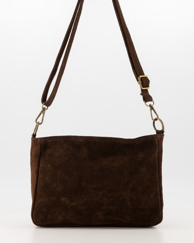 Jutta Tas Suede T408 dark brown