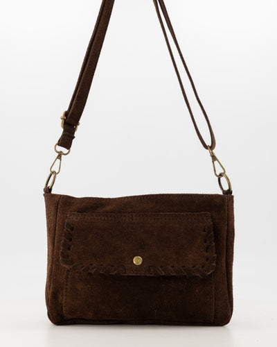 Jutta Tas Suede T408 dark brown