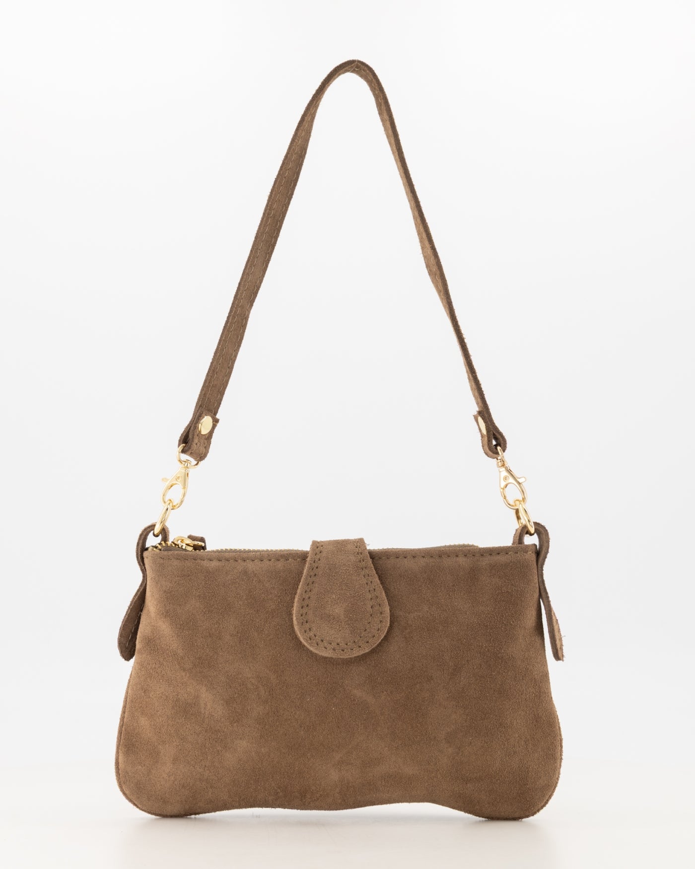 Burnley Schoudertas Suede T336 taupe