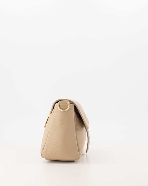 Amanda Tas Leer taupe T400