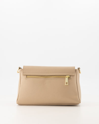Amanda Tas Leer taupe T400