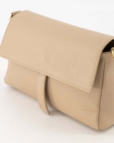 Amanda Tas Leer taupe T400