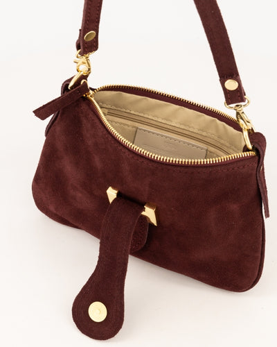 Burnley Schoudertas Suede T336 bordo
