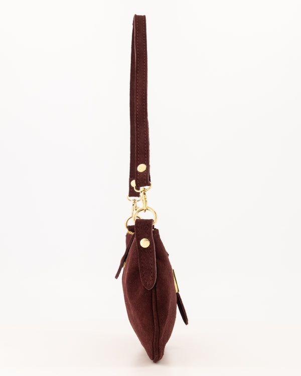 Burnley Schoudertas Suede T336 bordo