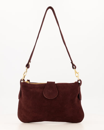 Burnley Schoudertas Suede T336 bordo