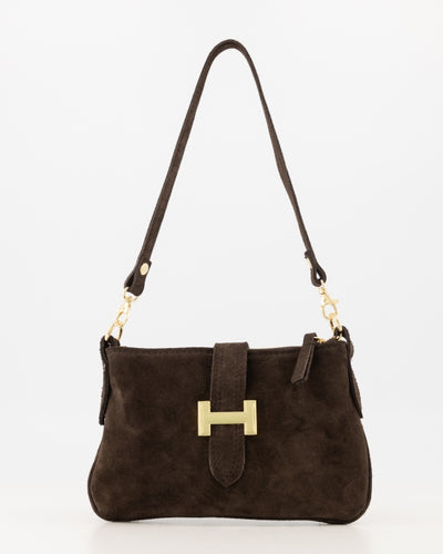 Burnley Tas Suede donkerbruin T336