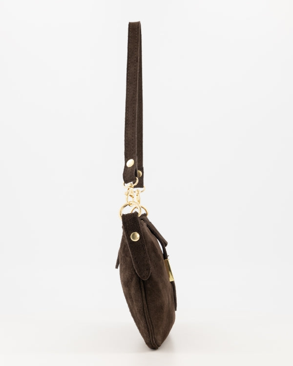 Burnley Tas Suede donkerbruin T336