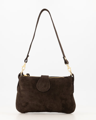 Burnley Tas Suede donkerbruin T336