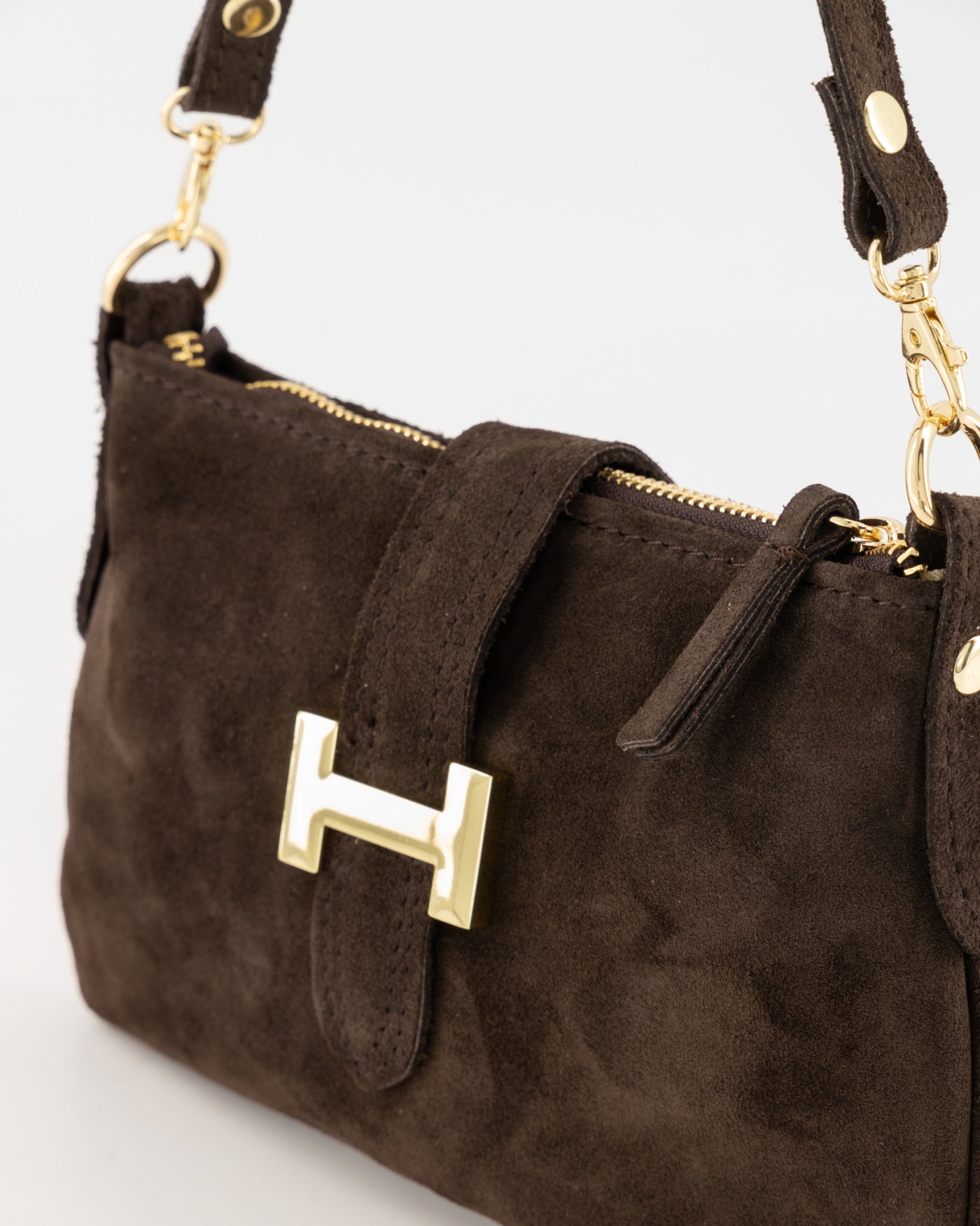 Burnley Tas Suede donkerbruin T336