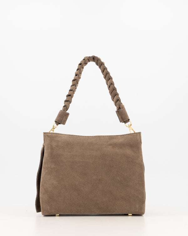 Sarah Schoudertas Suede T414 taupe
