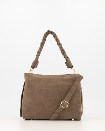 Sarah Schoudertas Suede T414 taupe