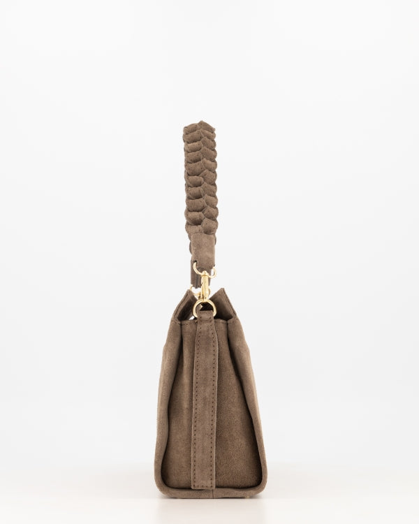 Sarah Schoudertas Suede T414 taupe