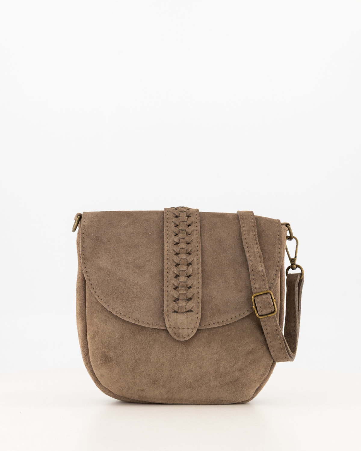 malta Crossbody Tas Suede taupe T410