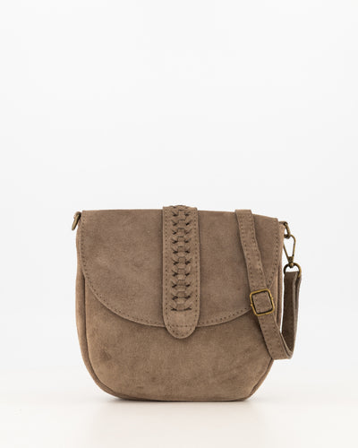 malta Crossbody Tas Suede taupe T410