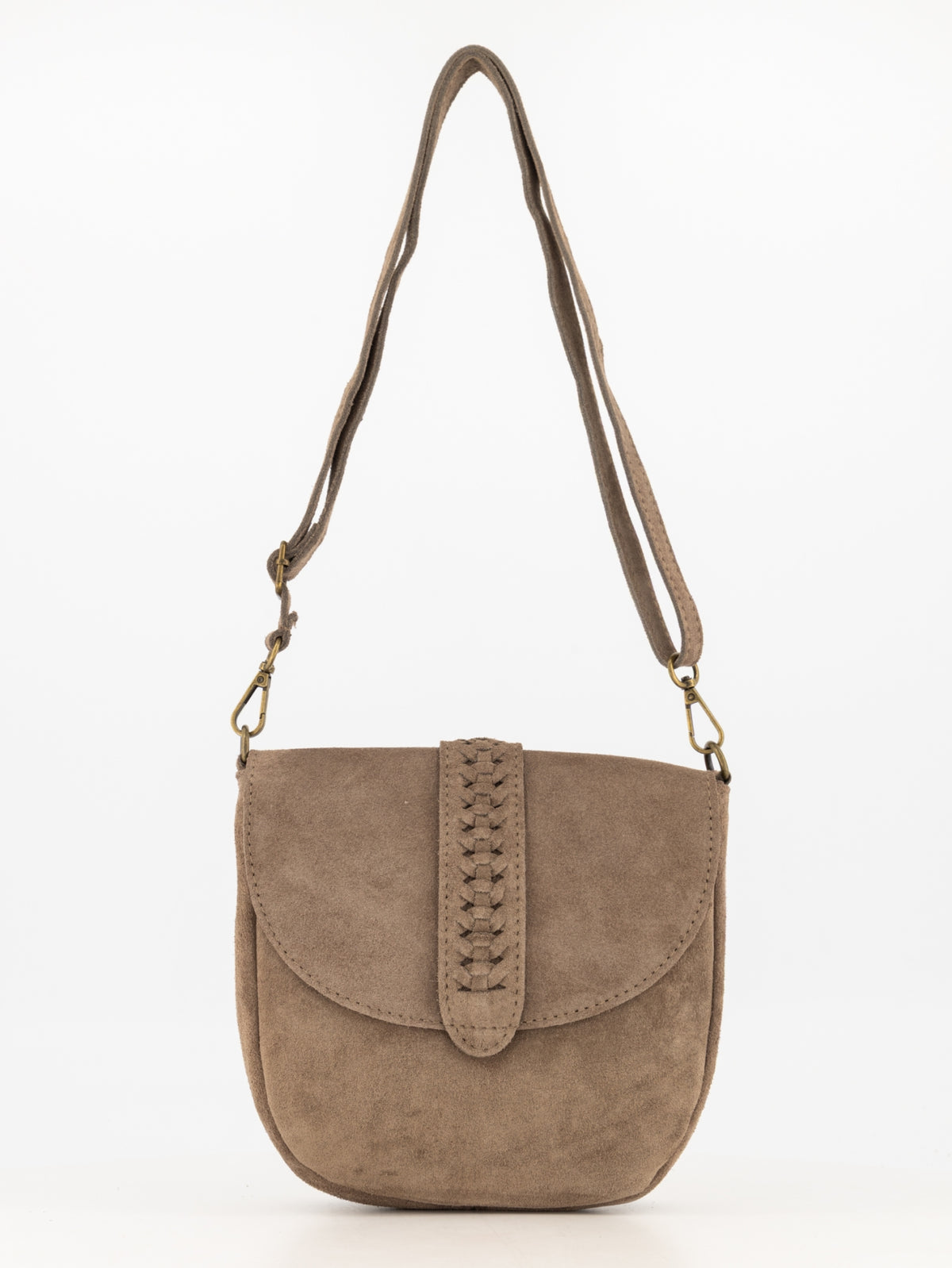 malta Crossbody Tas Suede taupe T410