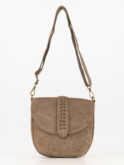 malta Crossbody Tas Suede taupe T410