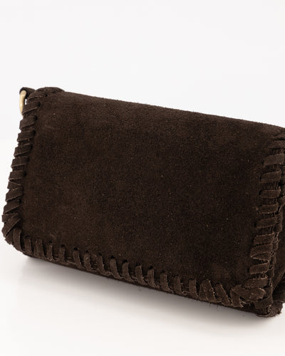 Romee Tas Suede donkerbruin T422