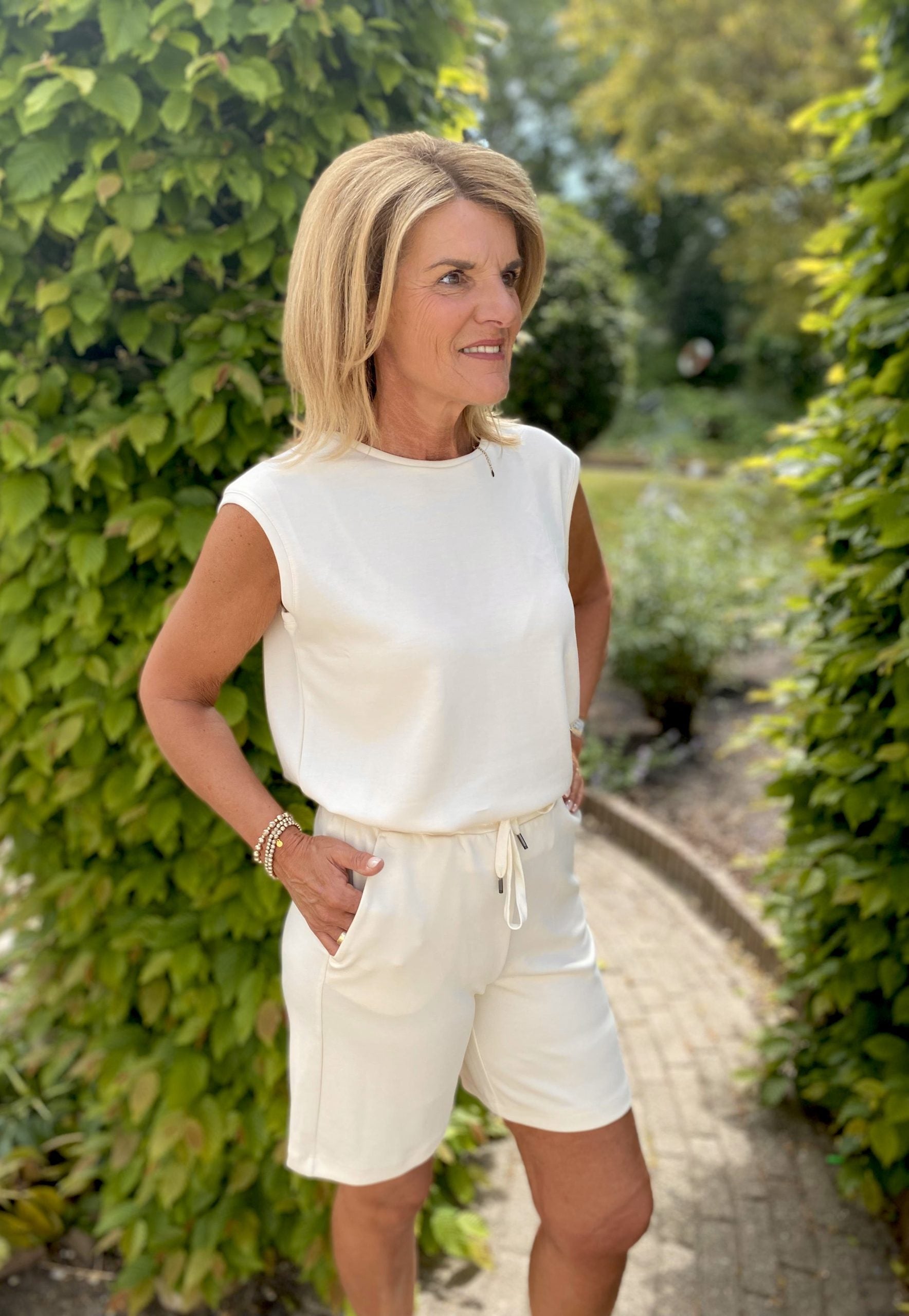 SoyaConcept Banu 78 Short cream korte broek