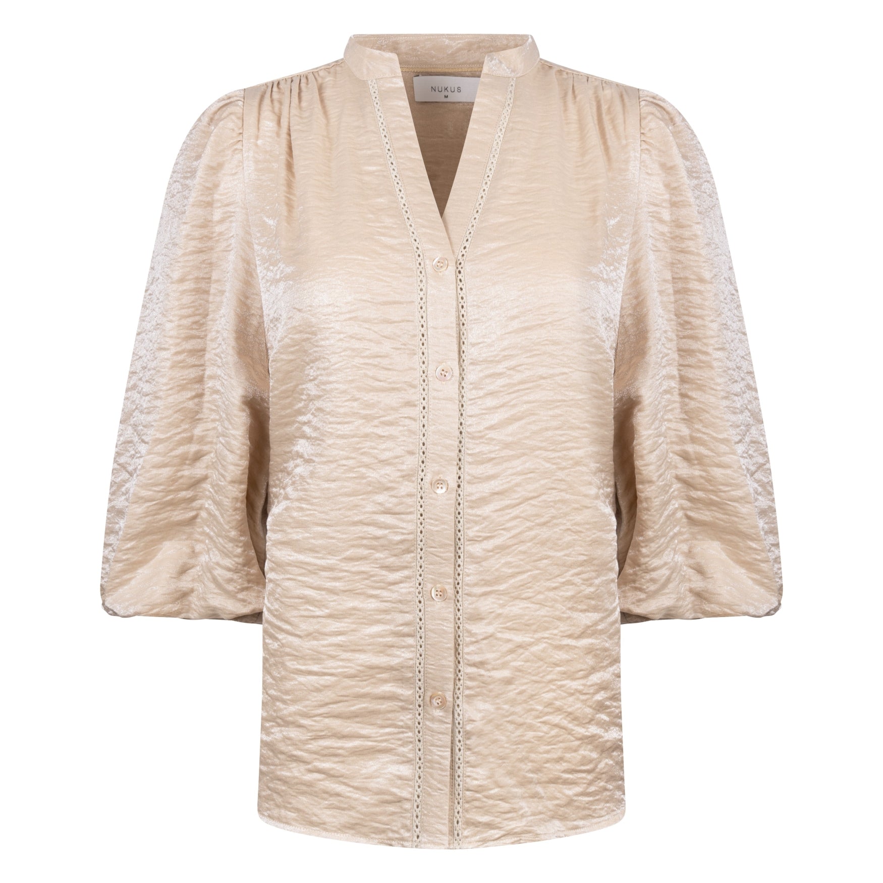 Nukus Rosie Blouse Shiny sand