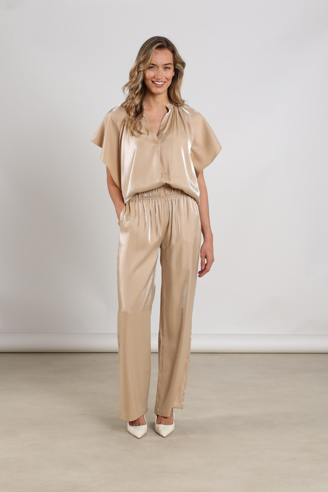 Nukus Taylor Top Shiny sand