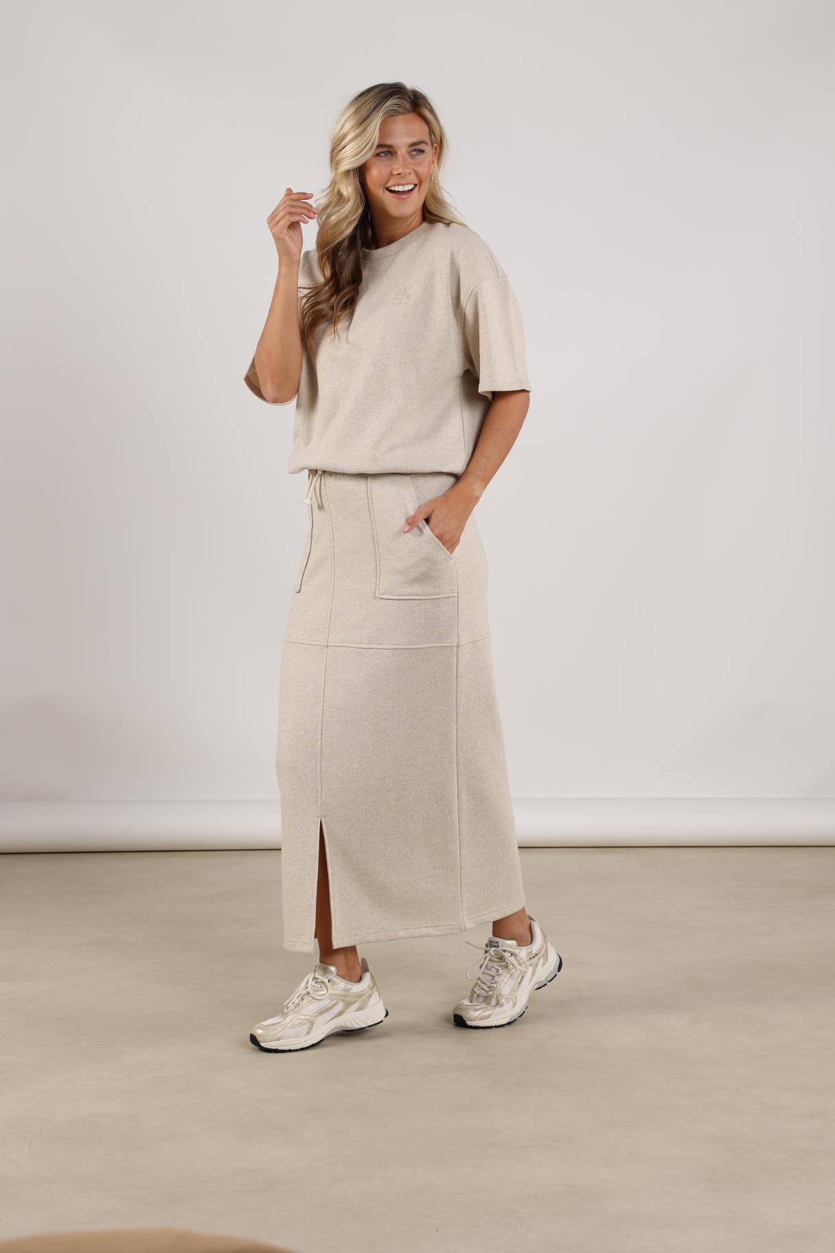 Nukus Maartje Rok Lurex sand