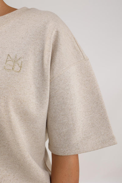 Nukus Roos Pullover Lurex sand