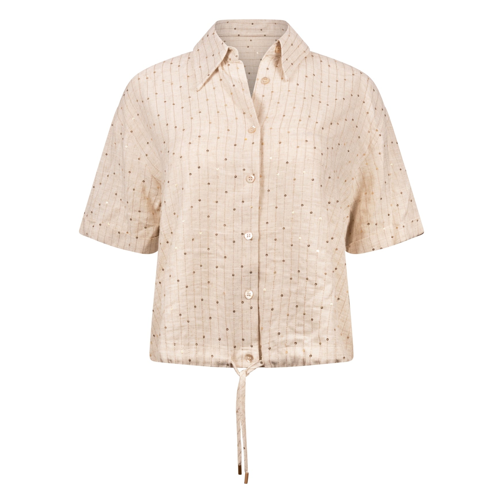 Nukus Leonora Blouse Paillet sand