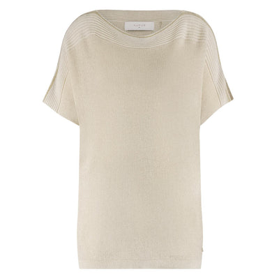 Nukus Merla Top Lurex zand