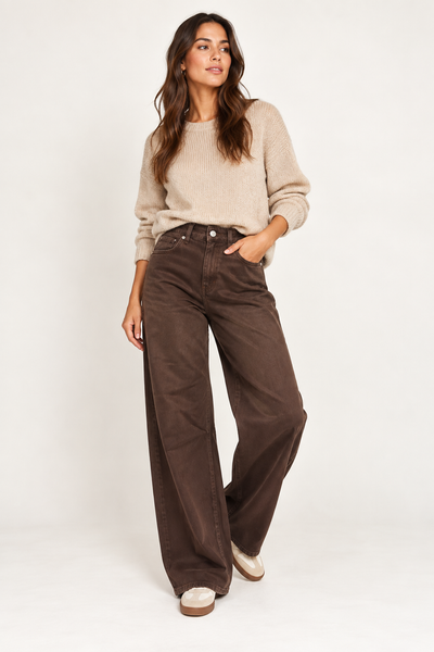Redial High Waist Jeans RD 9282-9 Bruin