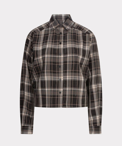 Esqualo Strass Blouse checkered print F26.28513
