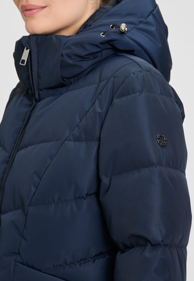 Covered Halflange Winterjas Adele 2 dark sapphire