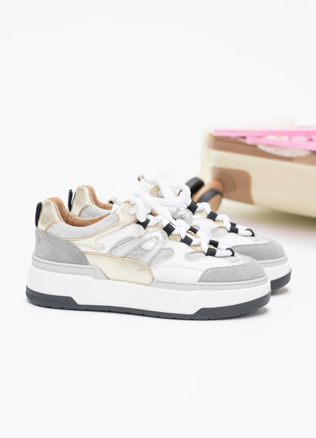 DWRS Walton Sneaker denim champagne/grey