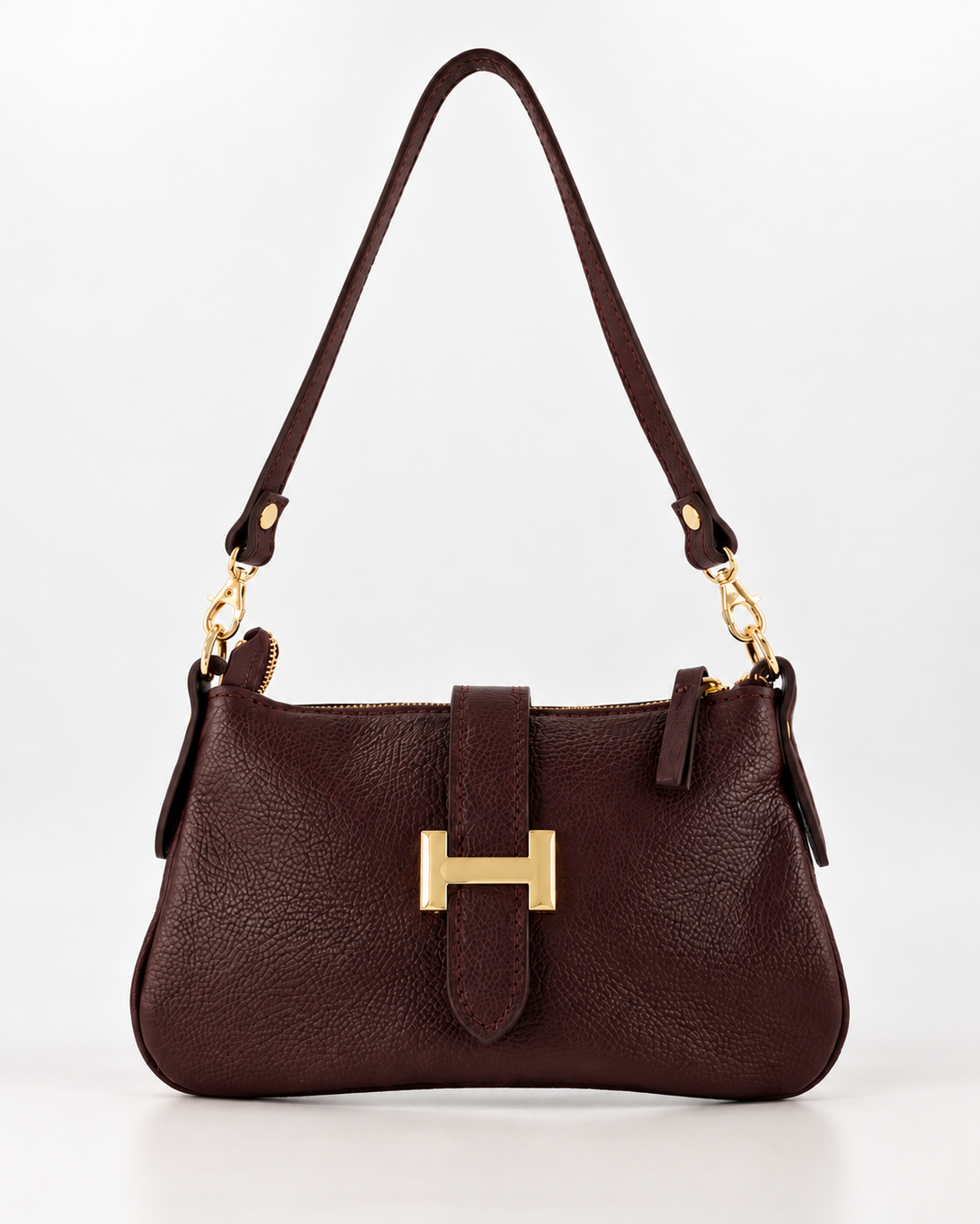 Burnley Schoudertas Leer T336 burgundy