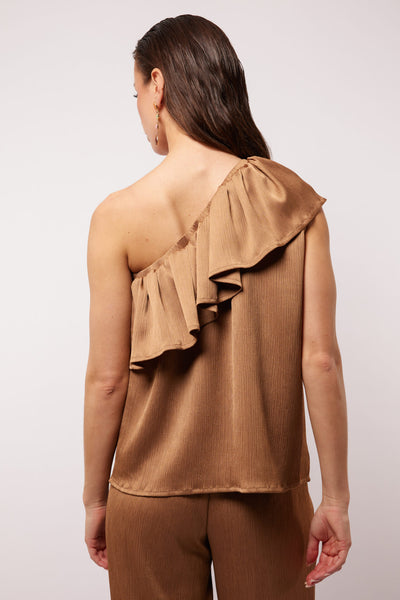 Fluresk Brean Top khaki bruin