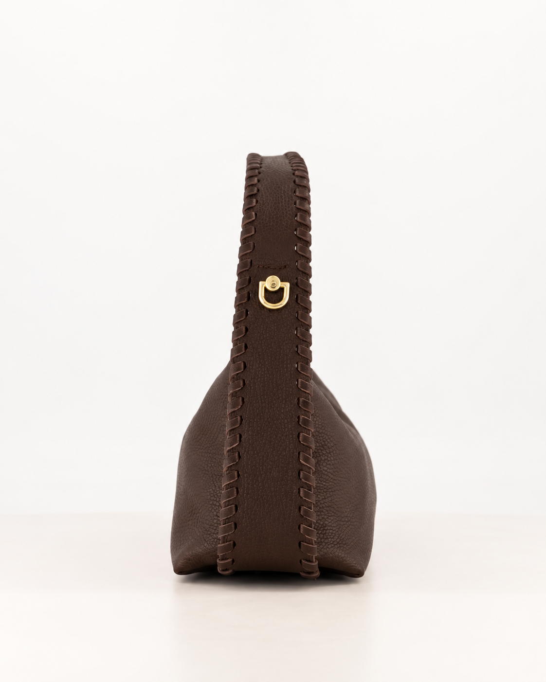 Iris Schoudertas Leer T419 dark brown