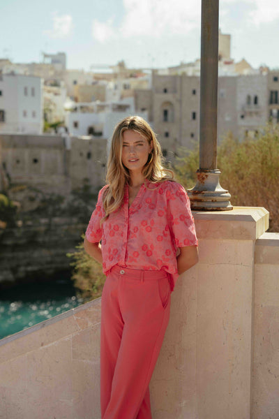 C&S Loveli Blouse sunkissed coral