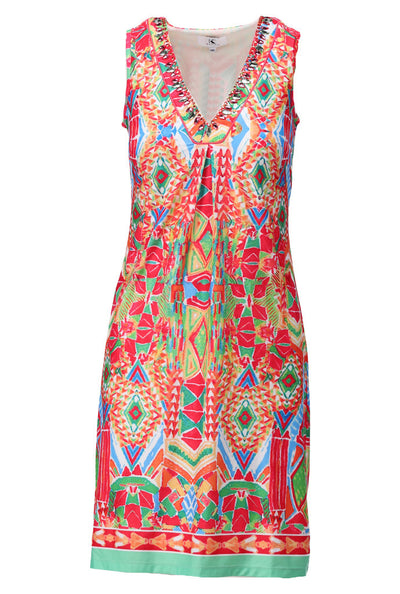 K-Design Jurk met Design C310 P094 rood