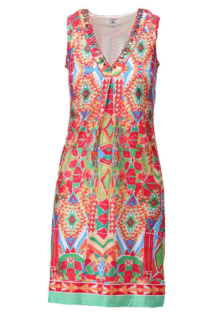 K-Design Jurk met Design C310 P094 rood