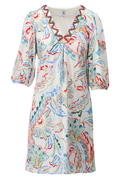 K-Design Jurk met Design C322 P091 multicolor