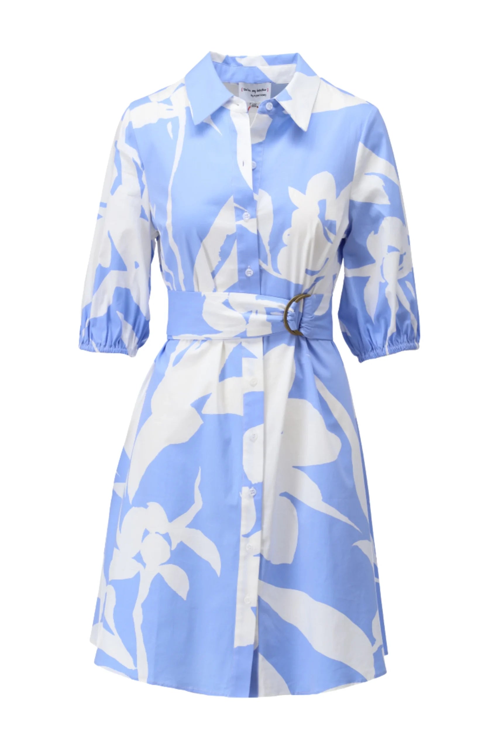 K-Design Jurk met Design C716L P066 lichtblauw