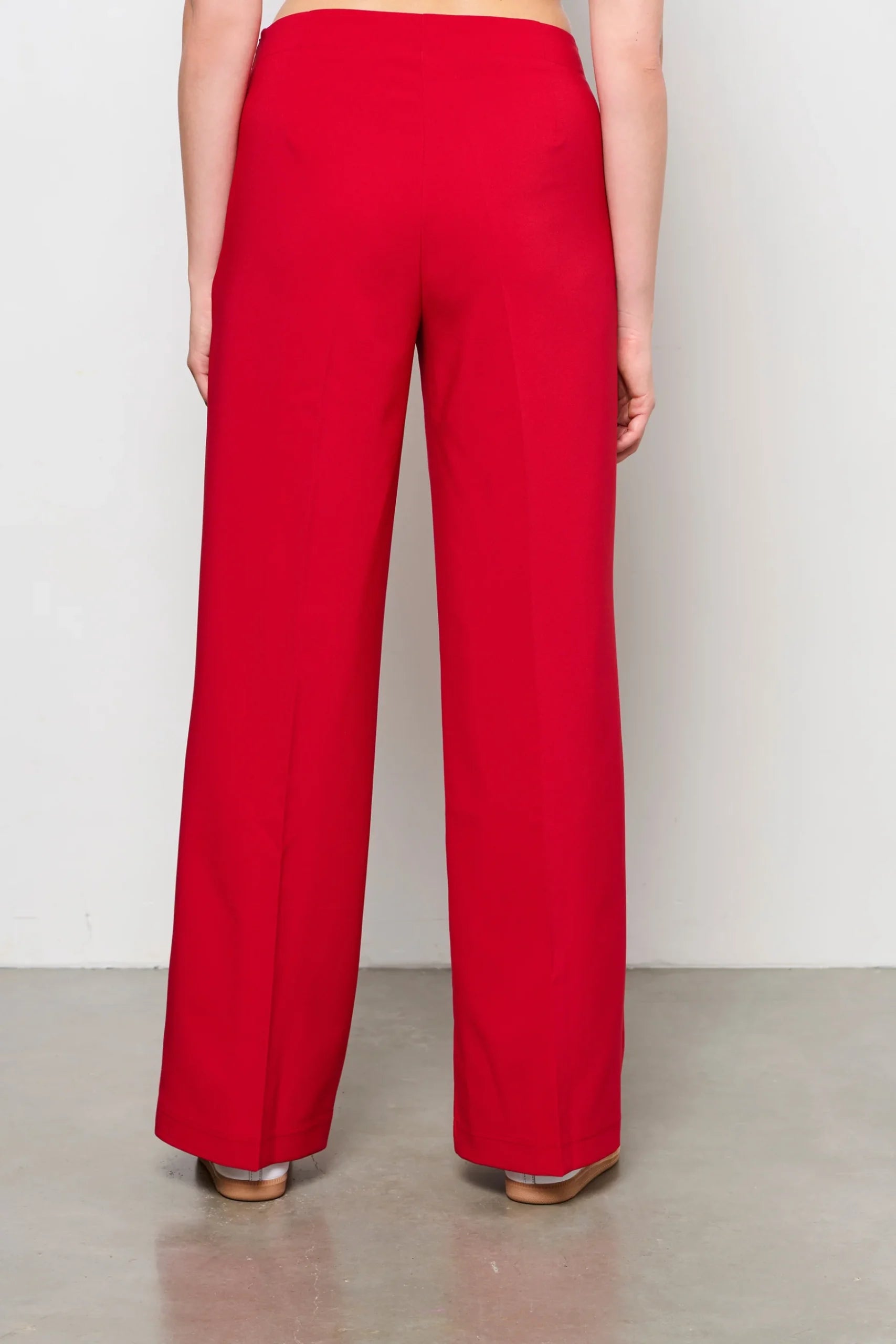Co Woman Celeste Rechte Broek rood
