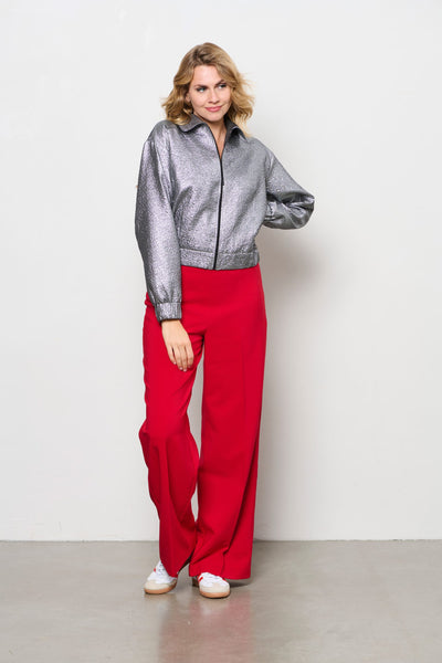Co Woman Celeste Rechte Broek rood